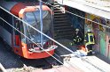 Unfall zwischen zwei KVB Bahnen Koeln Hoehenhaus Im Weidenbruch P159